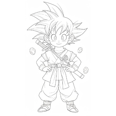 Super Cool Goku Coloring Pages – Free Printable Goku Sheets for Kids
