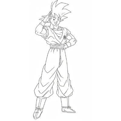 Super Cool Goku Coloring Pages – Free Printable Goku Sheets for Kids