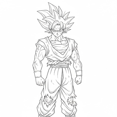 Super Cool Goku Coloring Pages – Free Printable Goku Sheets for Kids