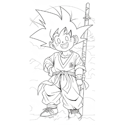 Super Cool Goku Coloring Pages – Free Printable Goku Sheets for Kids