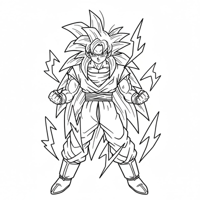 Super Cool Goku Coloring Pages – Free Printable Goku Sheets for Kids