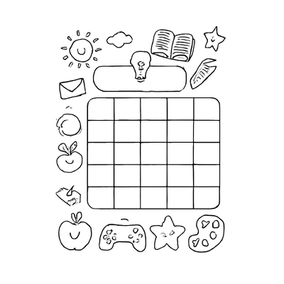 Timetable Coloring Pages for Kids 2026 – PDF Images