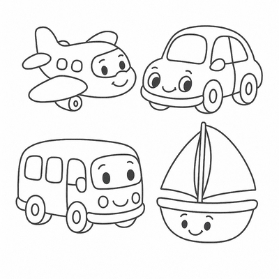 Traffic-Themed Coloring Pages for Kids – Beautiful 2026 Collection