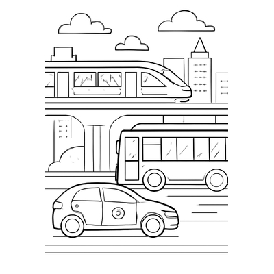 Traffic-Themed Coloring Pages for Kids – Beautiful 2026 Collection