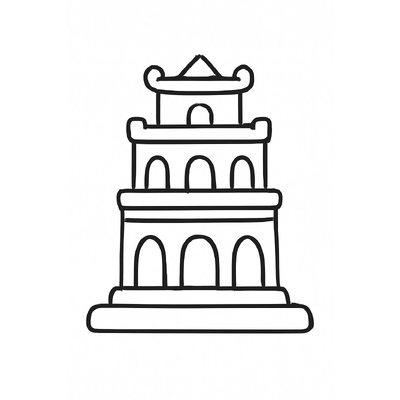 Turtle Tower Coloring Pages for Kids 2026 – Beautiful and Easy to Download