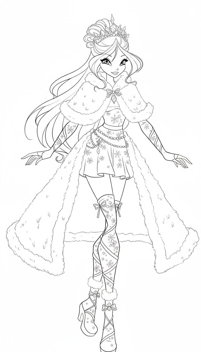 Winx Flora in an Evening Gown