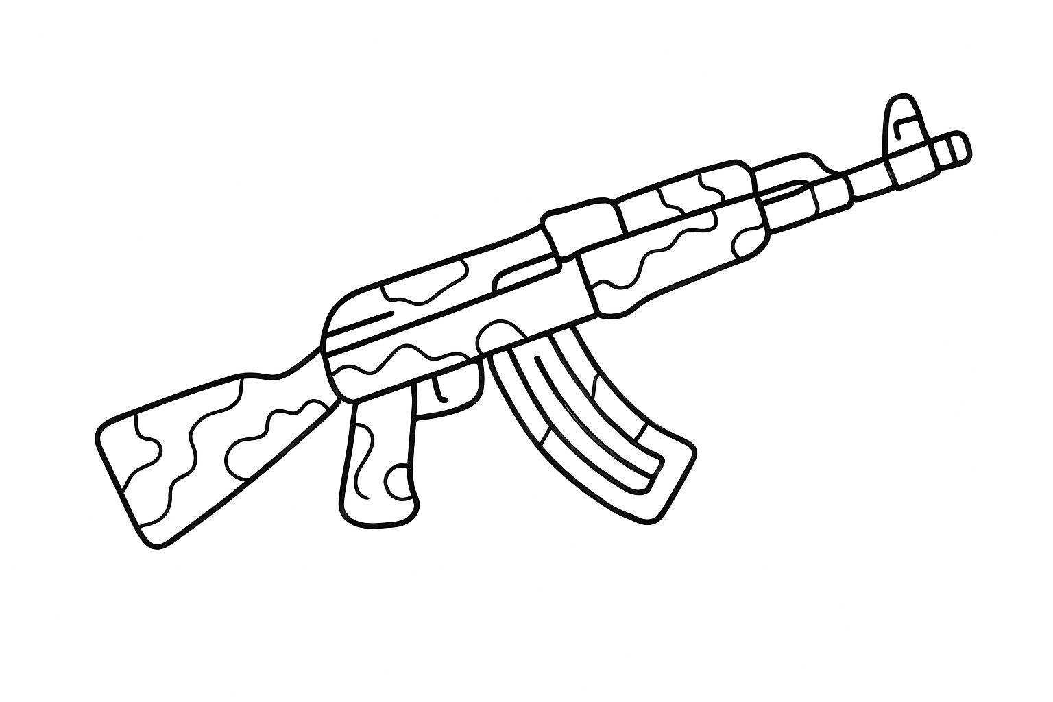 Desert Camo AK Gun