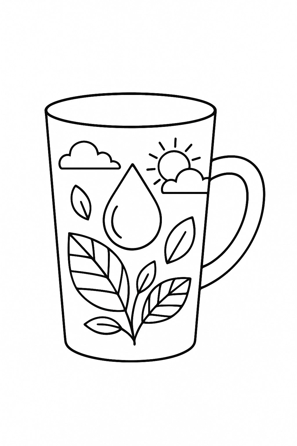 Nature-Themed Water Cup