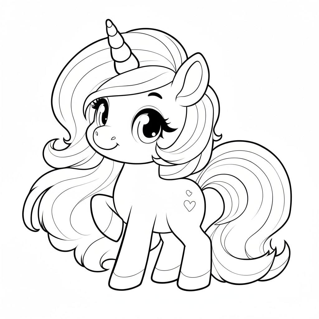 Cute Pony Coloring Pages Collection 2026 for Girls