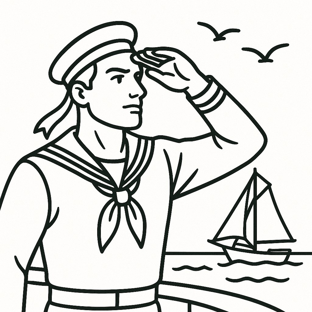 Seafaring Adventure Sailor