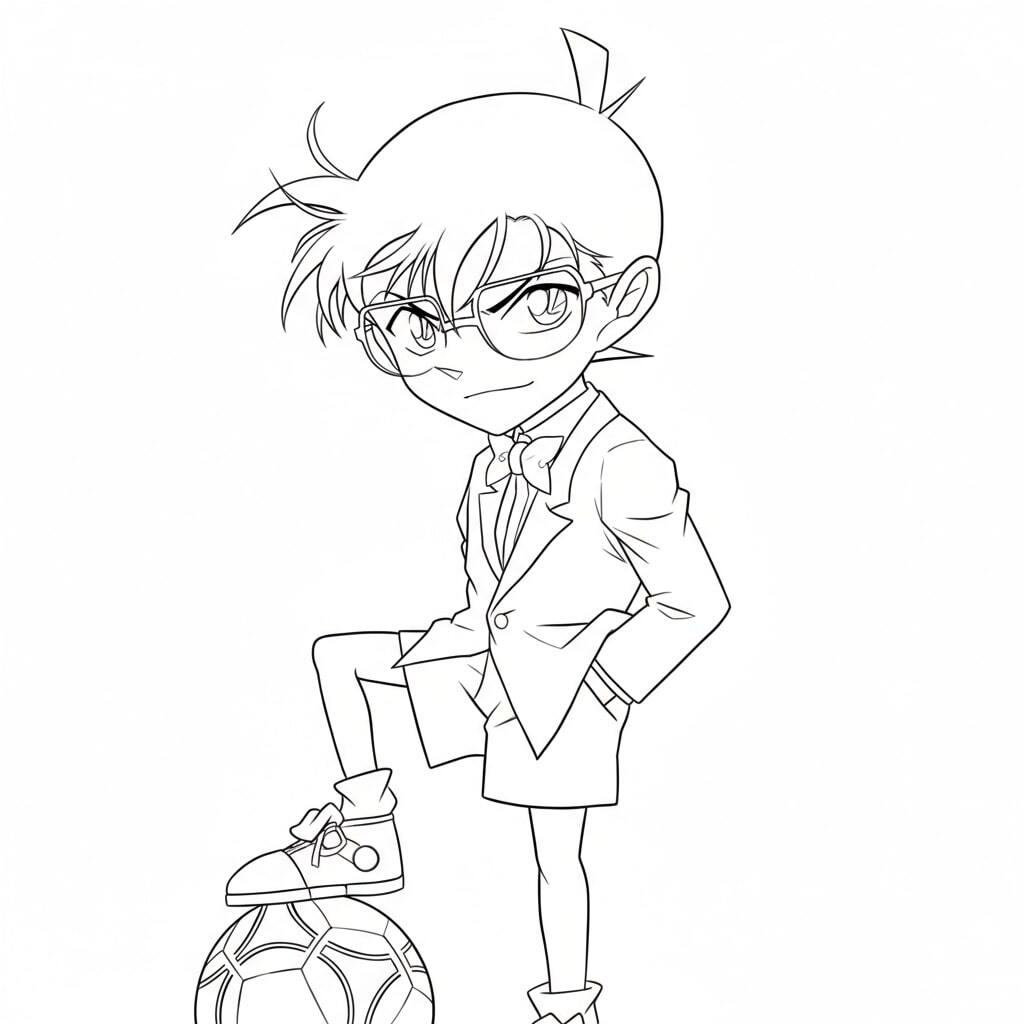 Conan Playing Soccer
