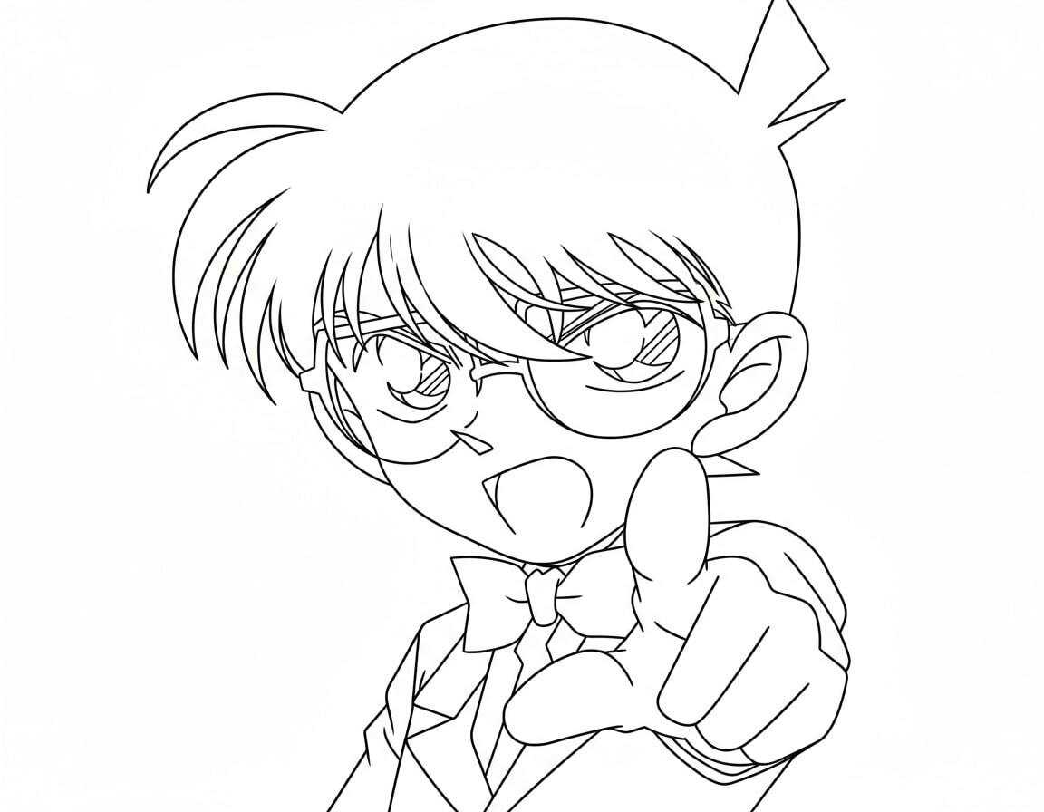 Conan Smiling Mysteriously