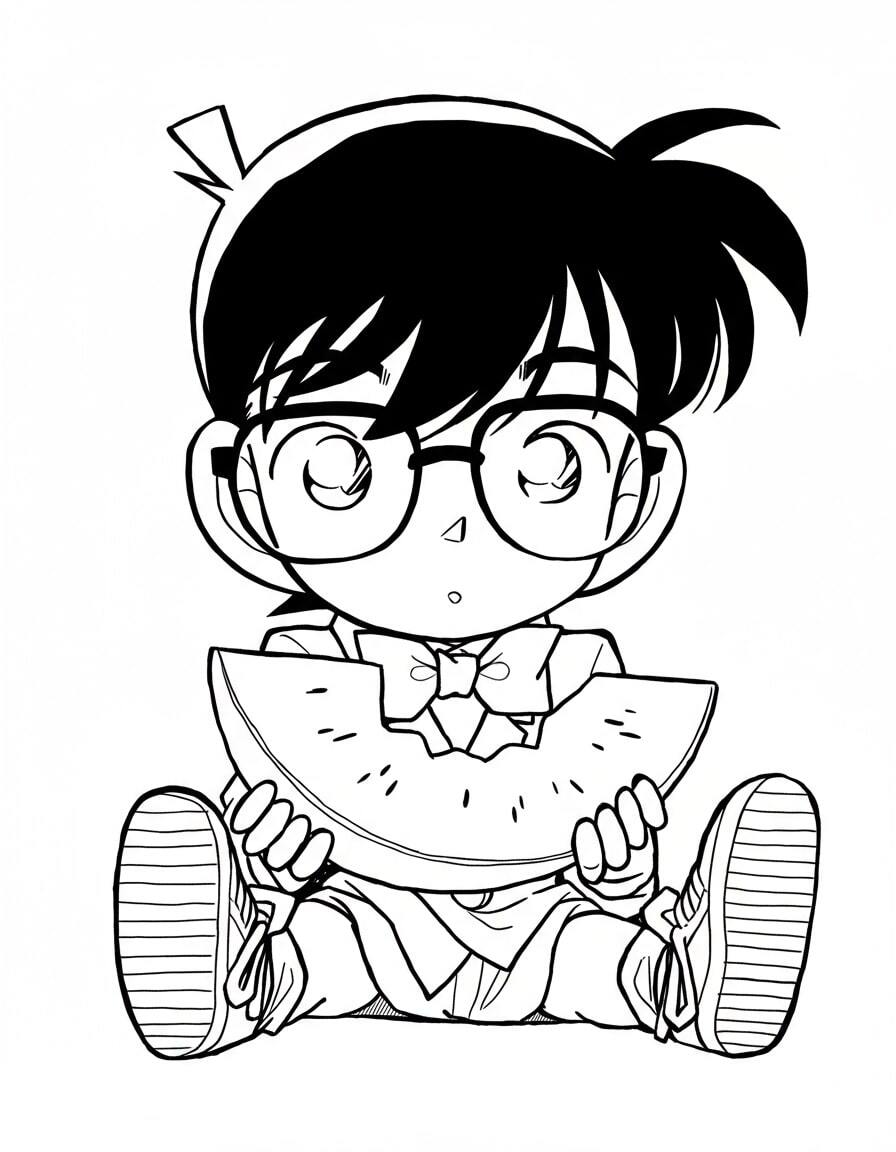 Conan Eating Melon