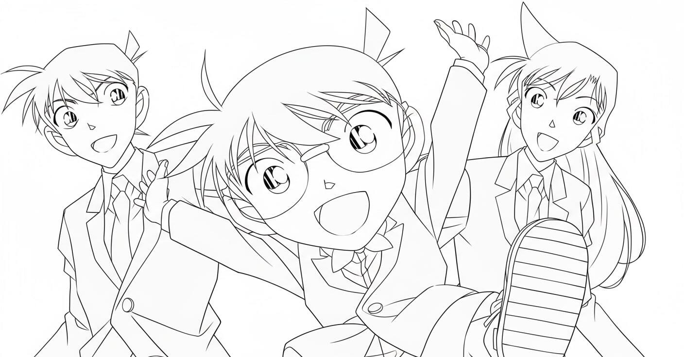 Conan's Classmates Having Fun Together