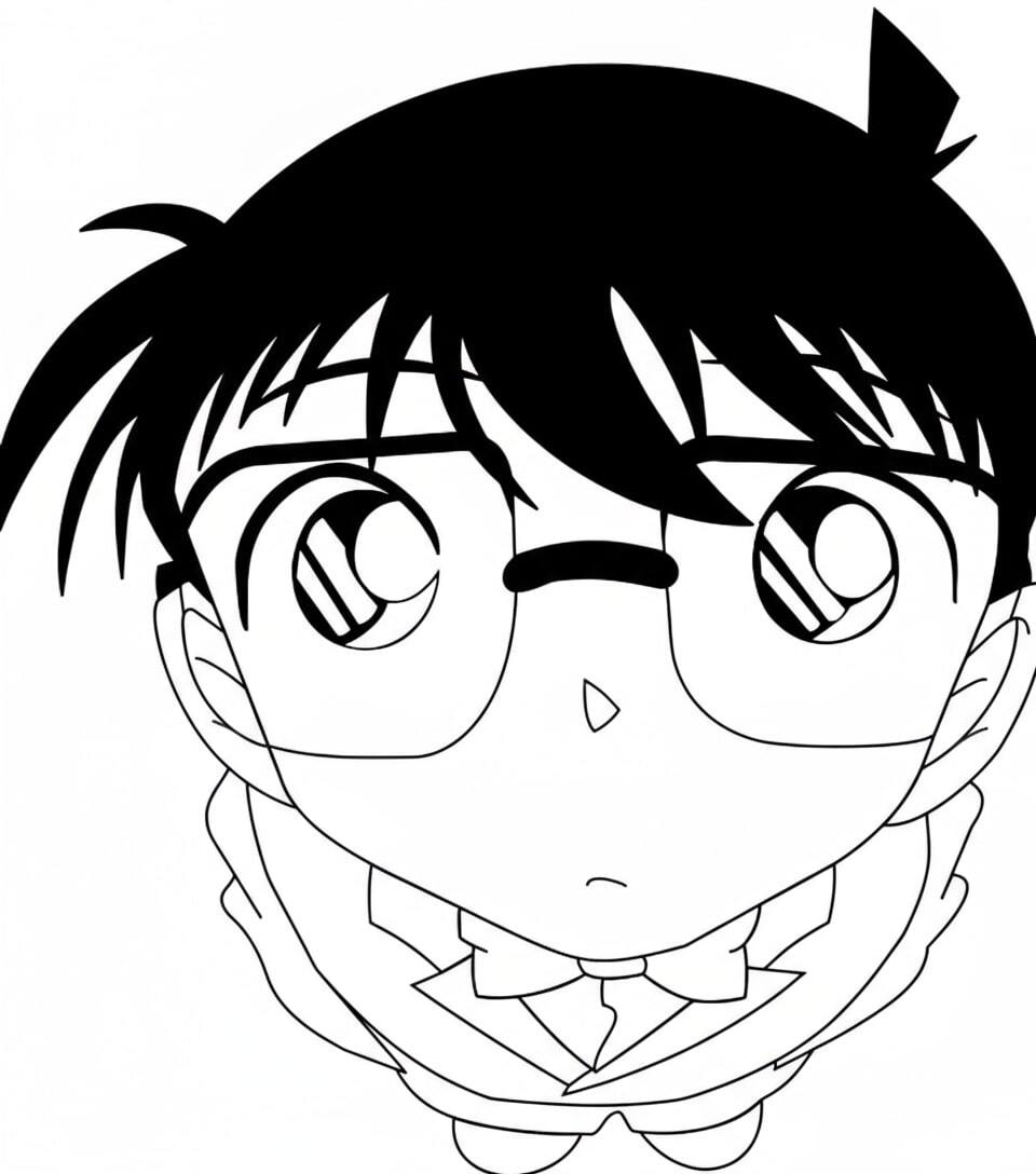 Conan Looking Ahead with Determined Eyes