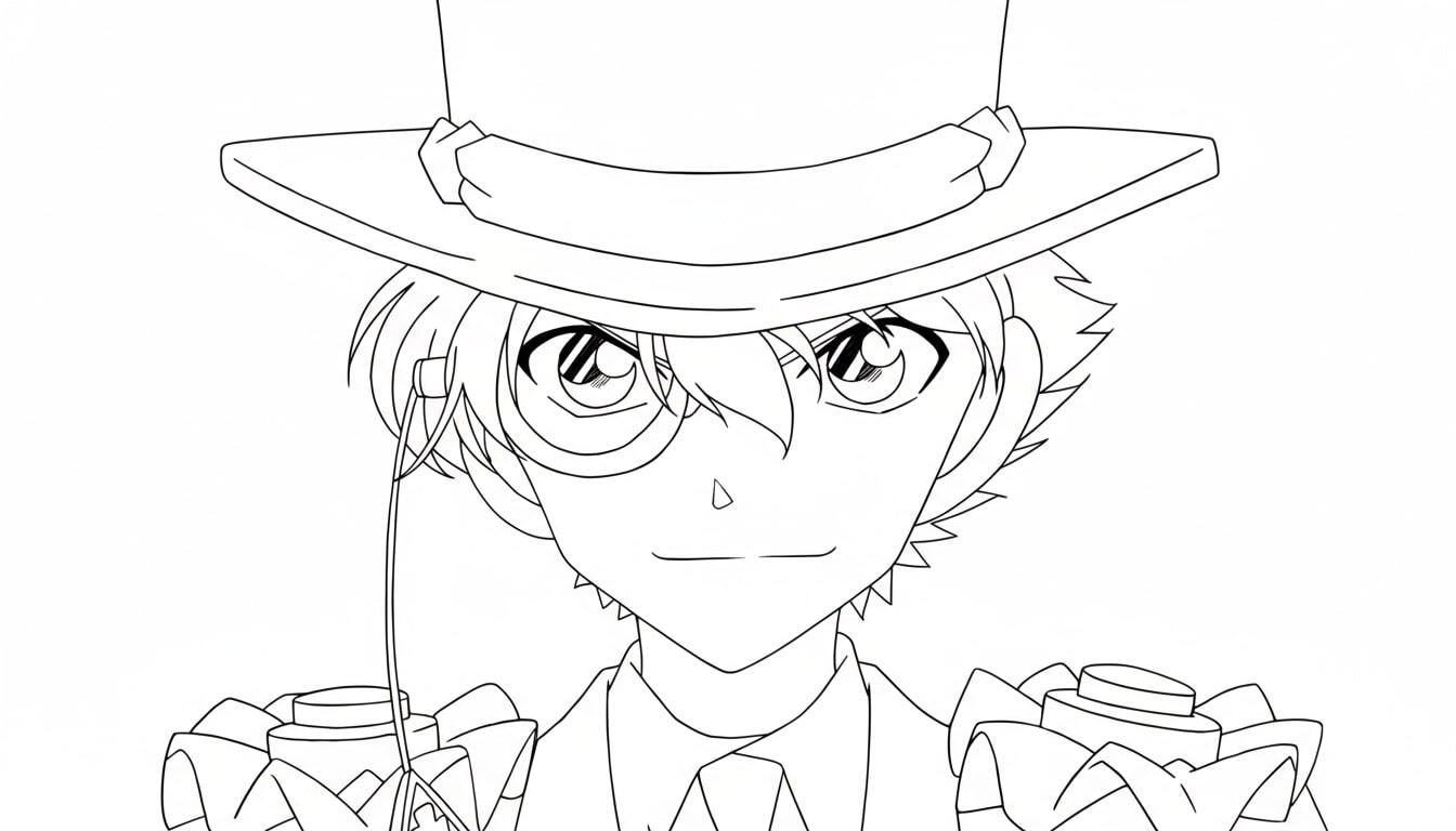 Detective Conan Coloring Pages – Perfect for Smart Boys 19