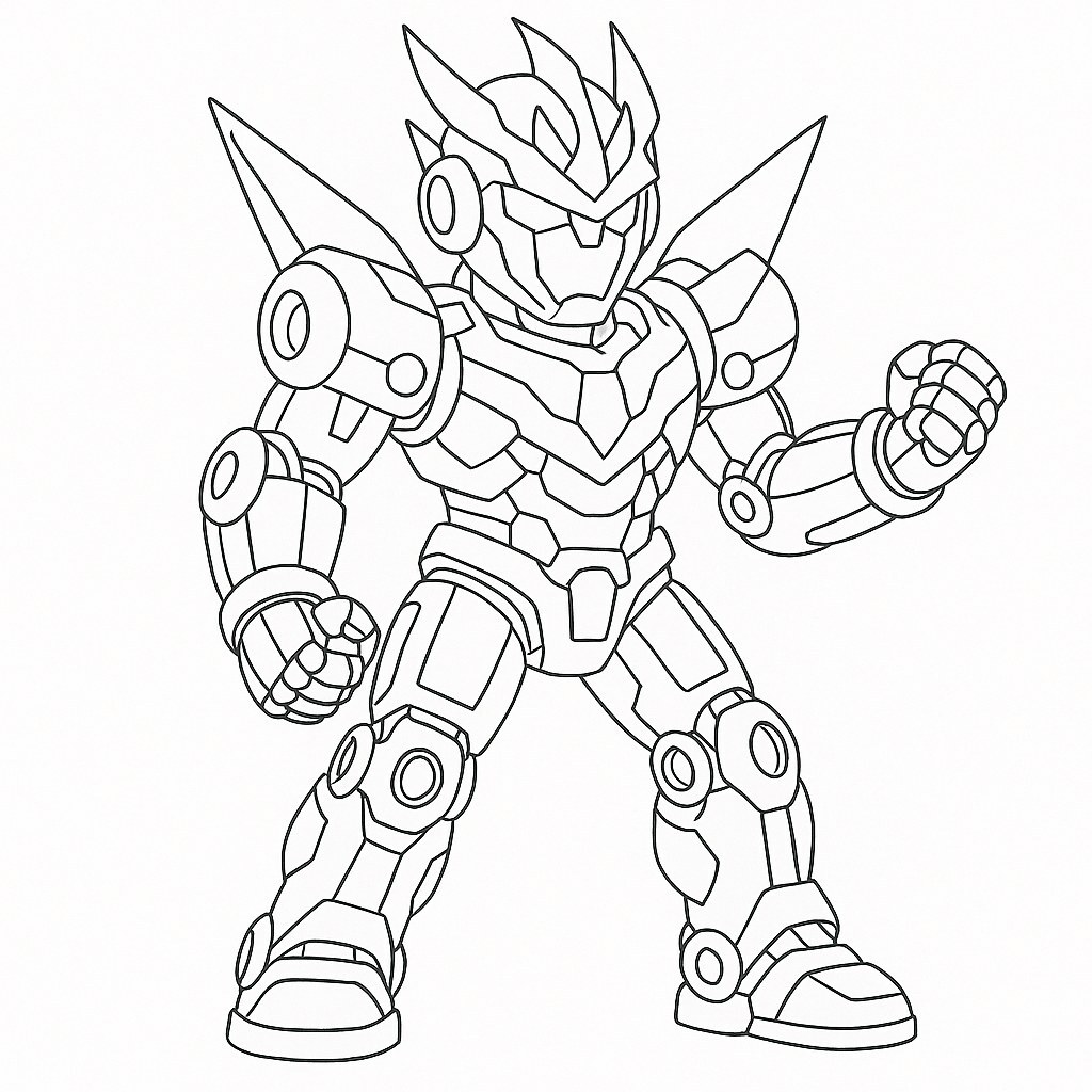 Thunder Dragon Robot Superhero