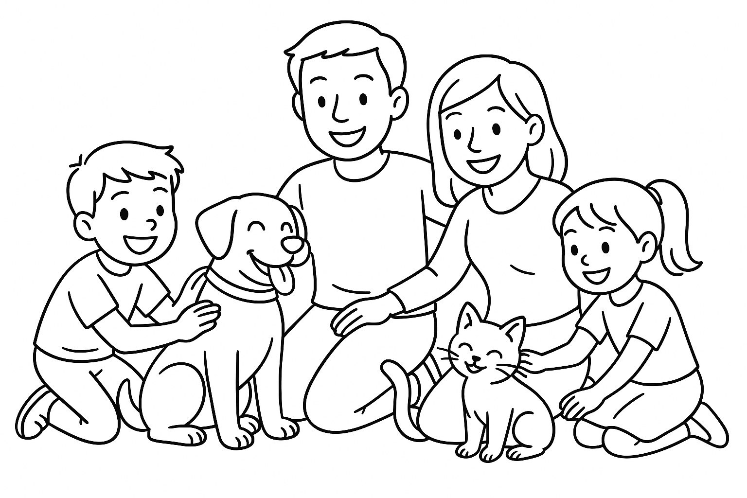 Family with Pets