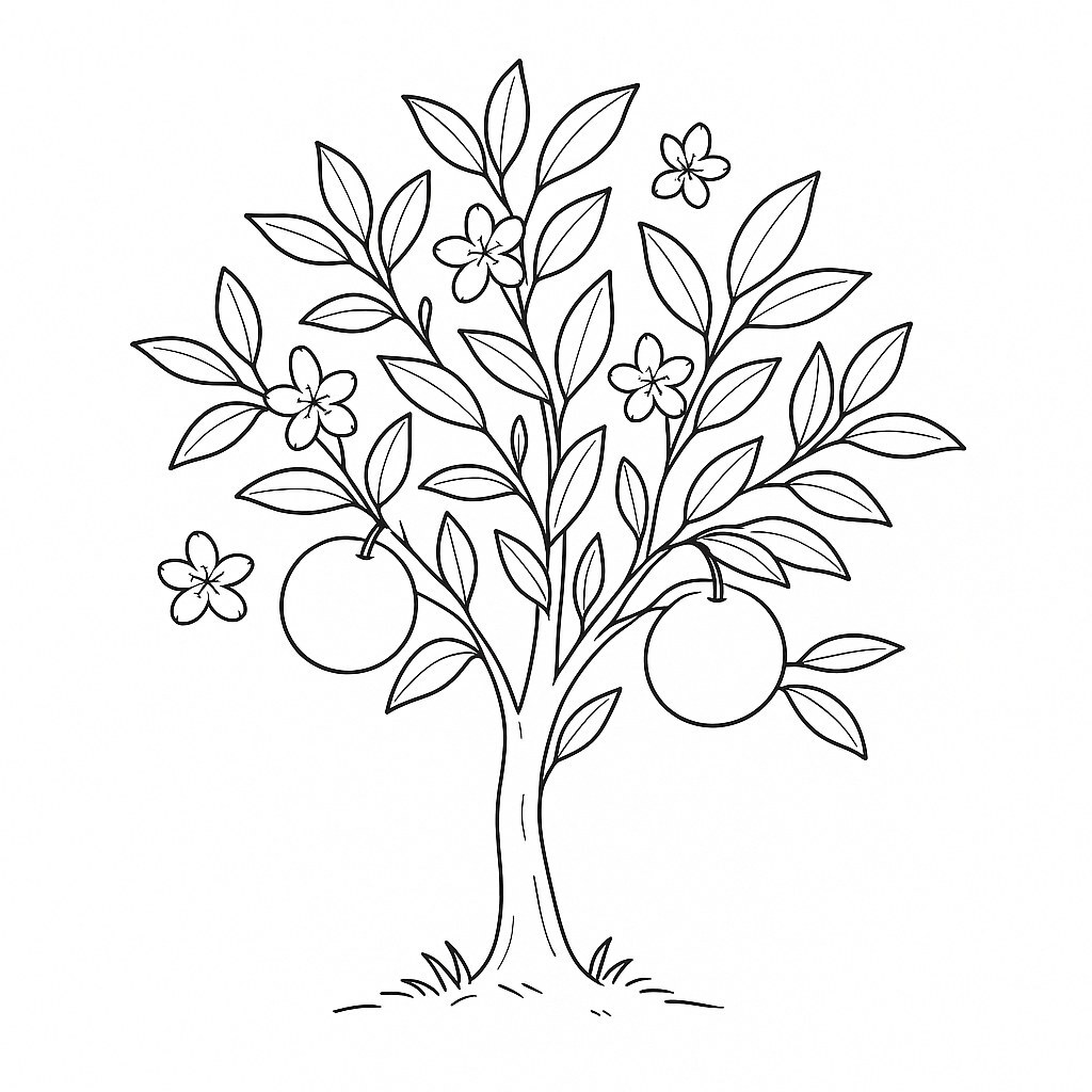 Spring Orange Tree