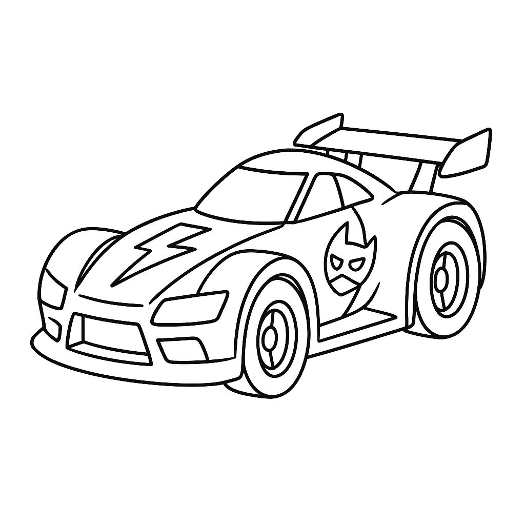 Superhero Race Car
