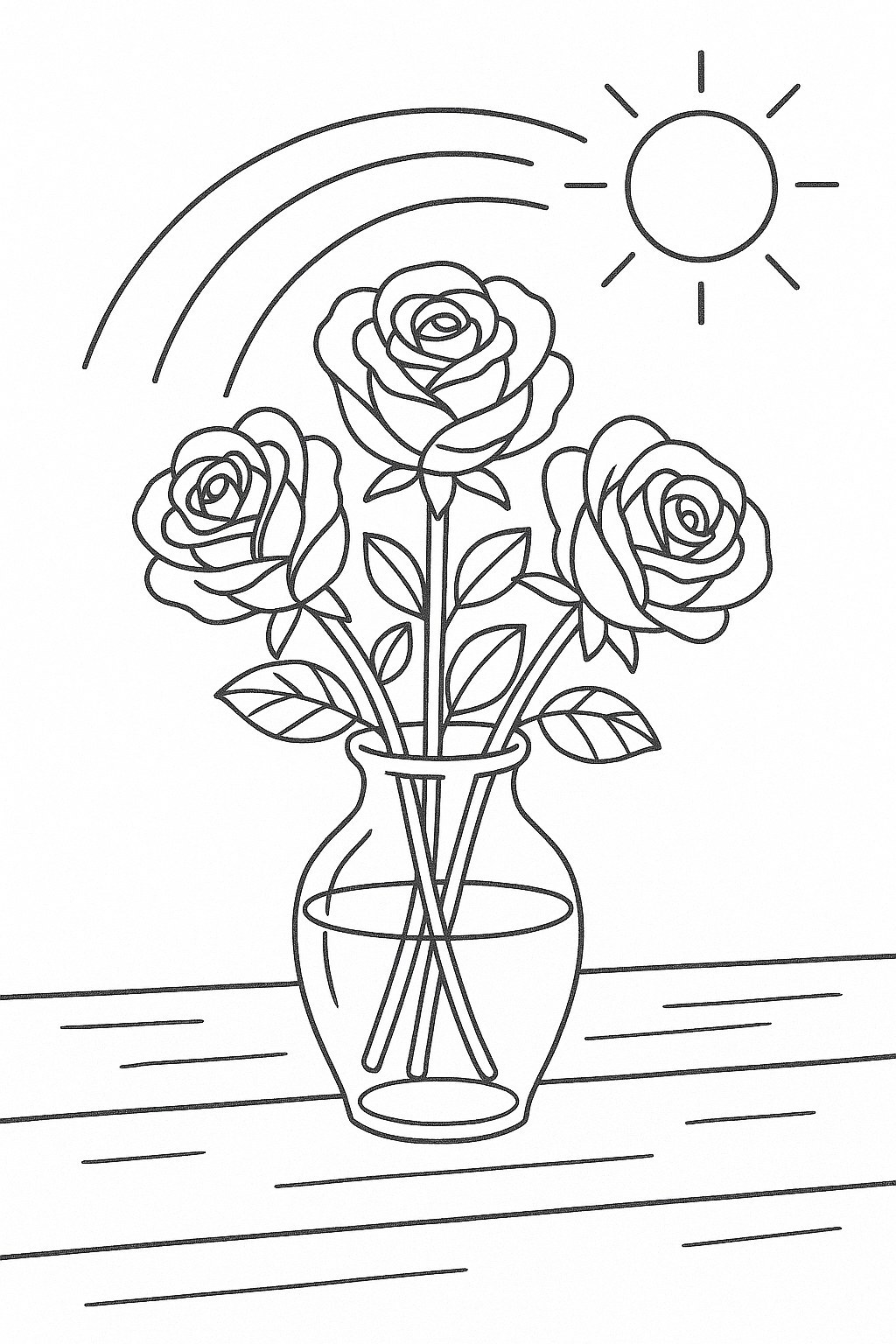 Roses in a Vase