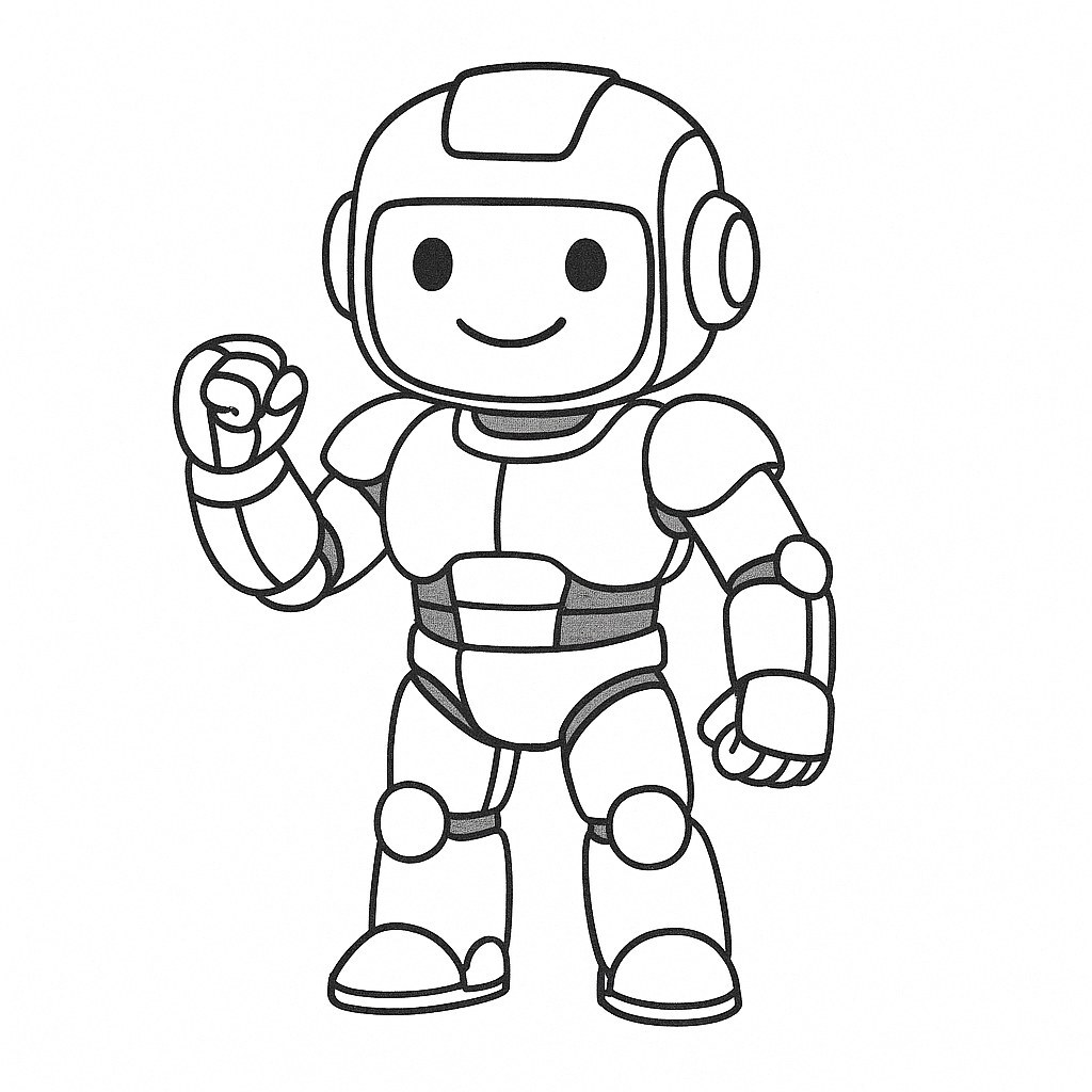 Smiling Robot Warrior