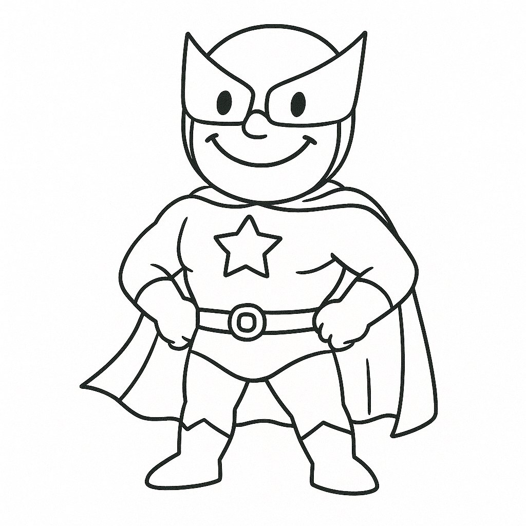 Superhero Smiling Warrior
