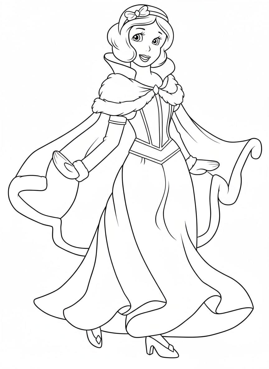 Snow White Coloring Pages – A Fairy Tale Brought to Life with Color