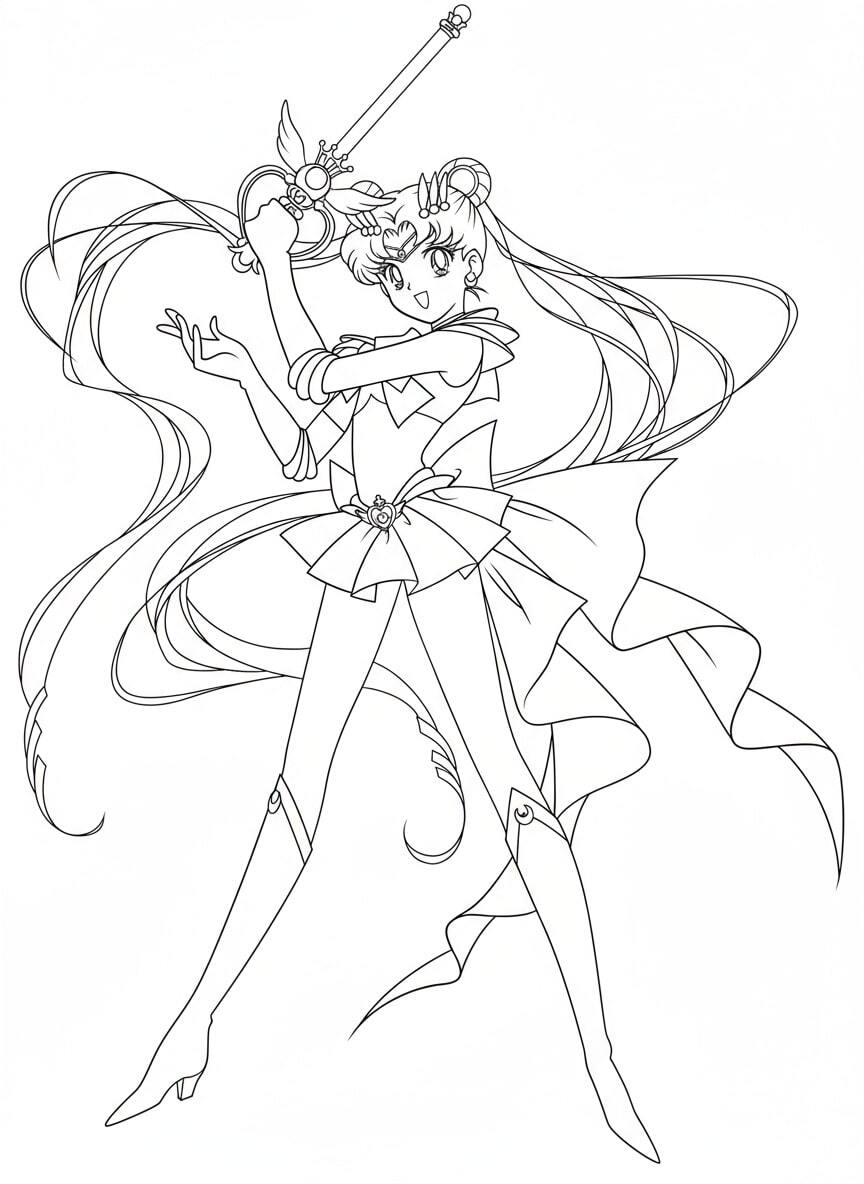 Sailor Moon Spins to Transform
