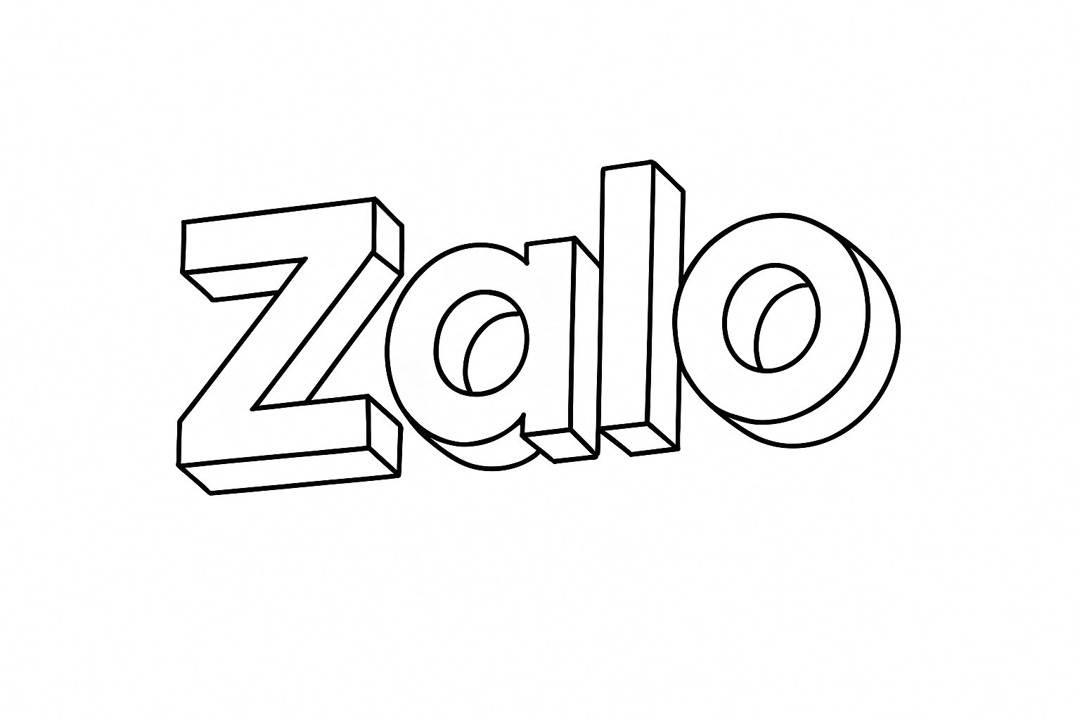 3D Zalo Letters