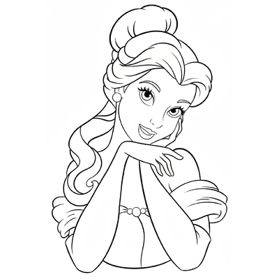 Beautiful Disney Princess Coloring Pages – Sparkling Fairy-Tale Art for Girls