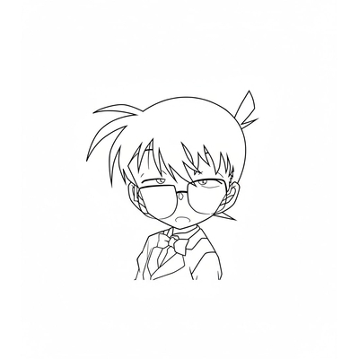 Detective Conan Coloring Pages – Perfect for Smart Boys