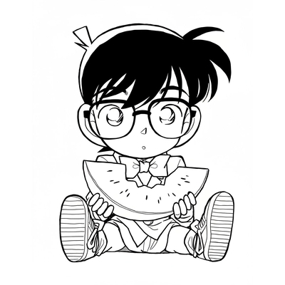 Detective Conan Coloring Pages – Perfect for Smart Boys