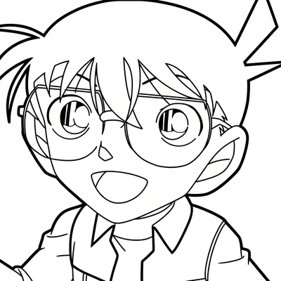 Detective Conan Coloring Pages – Perfect for Smart Boys