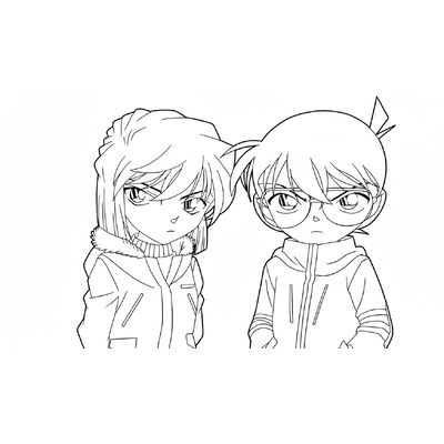 Detective Conan Coloring Pages – Perfect for Smart Boys