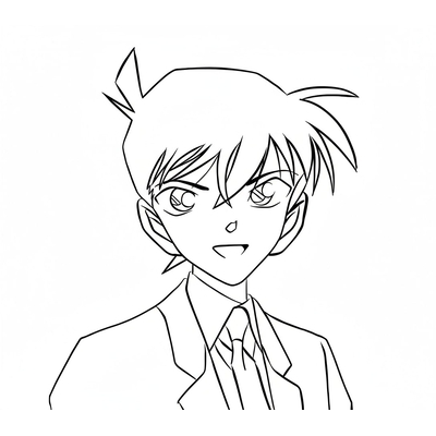 Detective Conan Coloring Pages – Perfect for Smart Boys