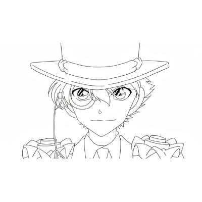 Detective Conan Coloring Pages – Perfect for Smart Boys