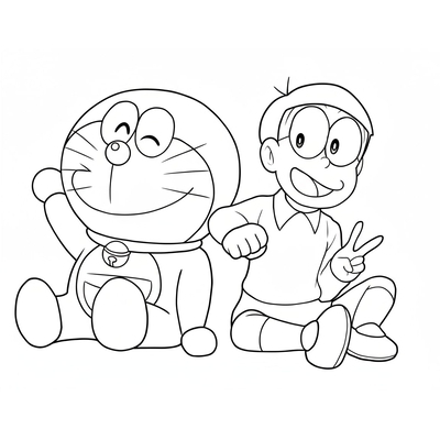 Doraemon and Friends Coloring Pages – Cute Sheets for Kids Learning to Color