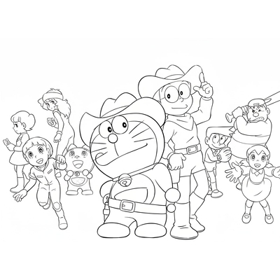Doraemon and Friends Coloring Pages – Cute Sheets for Kids Learning to Color