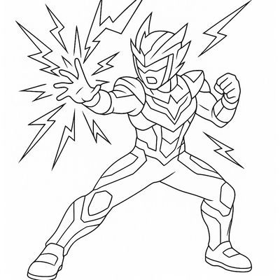 Electric Dragon Superhero Coloring Pages for Kids – Creative Fun 2026