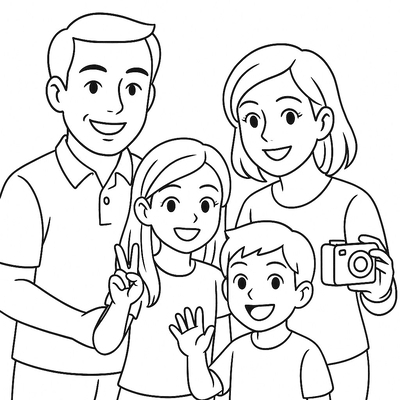 Meaningful Family Member Coloring Pages for Kids 2026
