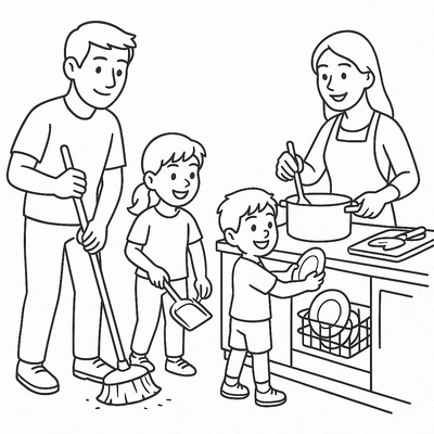 Meaningful Family Member Coloring Pages for Kids 2026