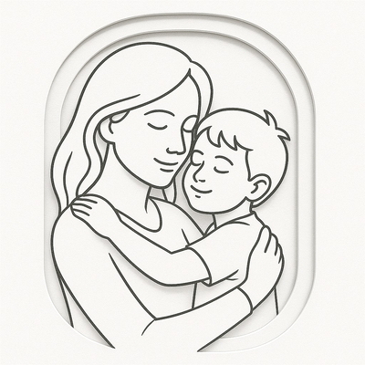 Meaningful Mother-and-Child Coloring Pages for Kids 2026