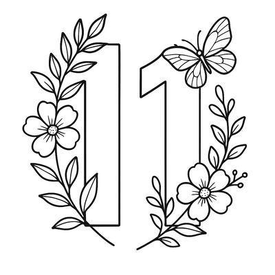 Number 11 Coloring Pages for Kids – Cute &amp; Creative 2026