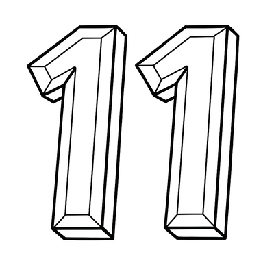 Number 11 Coloring Pages for Kids – Cute &amp; Creative 2026