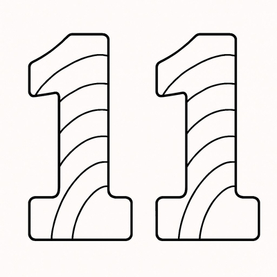 Number 11 Coloring Pages for Kids – Cute &amp; Creative 2026