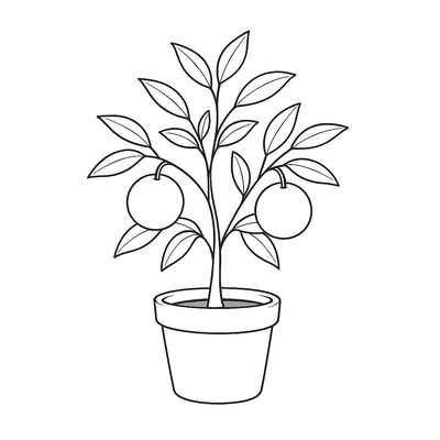 Orange Tree Coloring Pages for Kids to Spark Creativity and Learning 2026