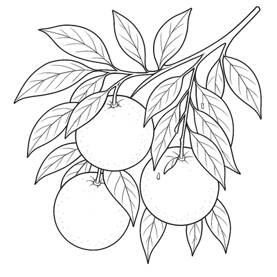 Orange Tree Coloring Pages for Kids to Spark Creativity and Learning 2026