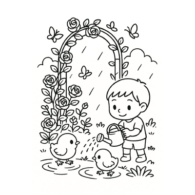 Rose Garden Coloring Pages for Kids to Inspire Creativity 2026