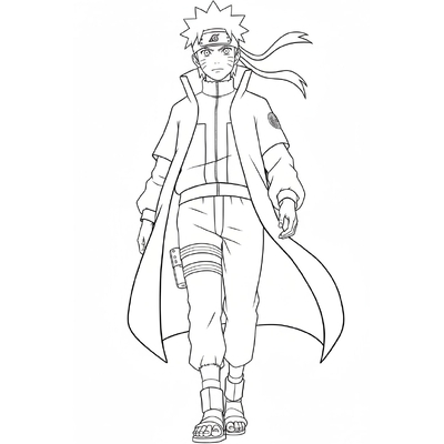 Six Paths Naruto Coloring Pages – Epic Nine-Tails Designs for Boys